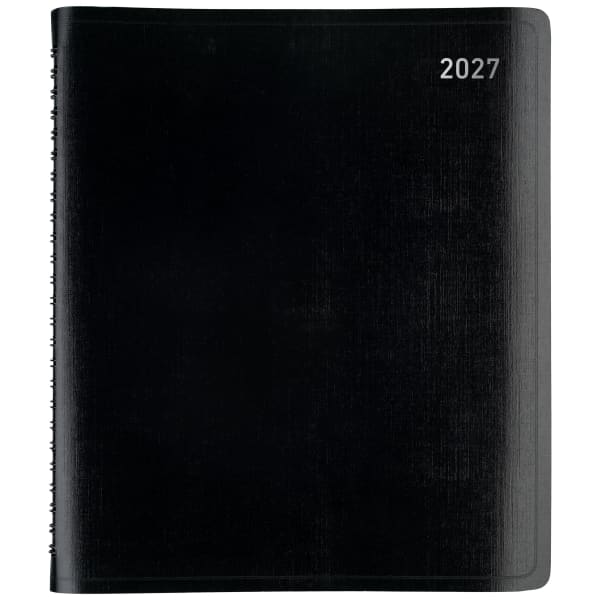 Office Depot Brand 13-Month Monthly Planner, 7in x 9in, Black, January 2027 to January 2028, OD71110027