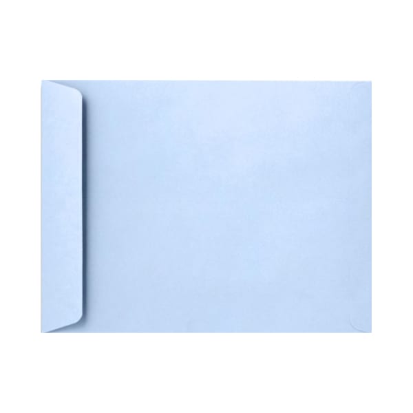 LUX Open-End 9in x 12in Envelopes, Peel & Press Closure, Baby Blue, Pack Of 50