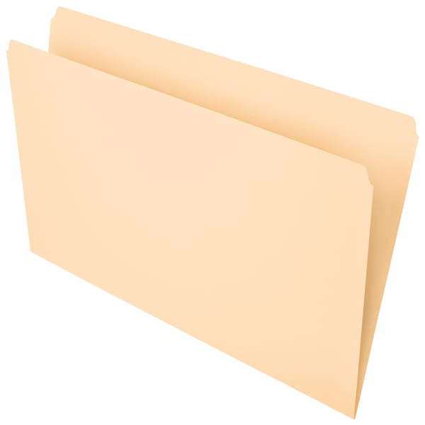Office Depot Brand File Folders, Straight Cut, Legal Size, Manila, Pack Of 100