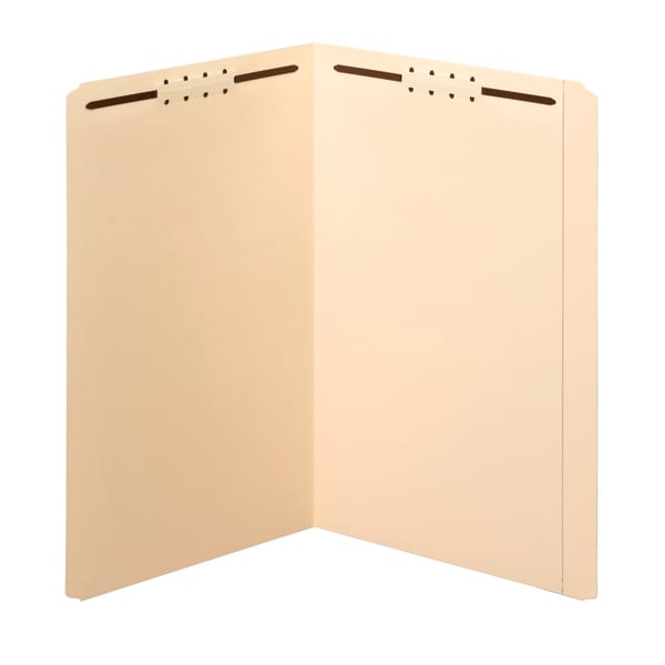 Office Depot Brand Manila Fastener Folders, 2 Fasteners, Straight Cut, Legal Size, Box of 50 Folders