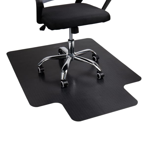Mind Reader Office Chair Mat For Hard Floors, 1/16inH x 36inW x 48inD, Black