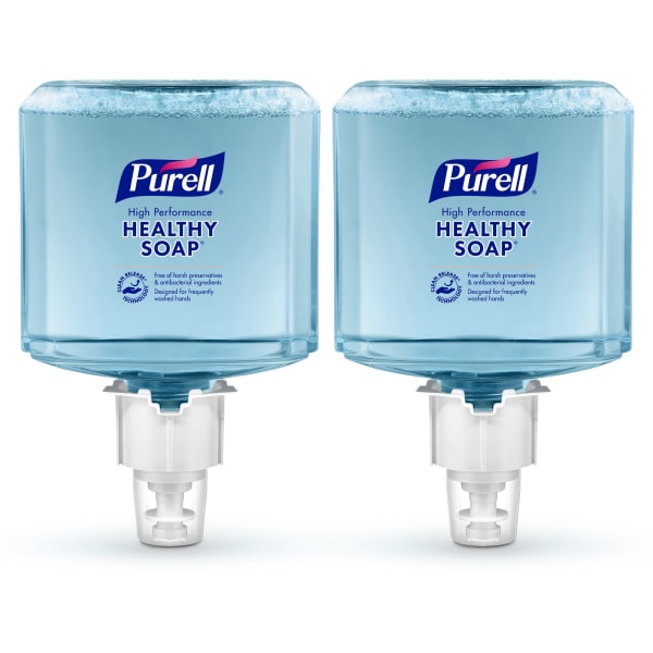 Purell Healthcare Healthy Ultra Mild Foaming Handwash Soap, Clean, 40.6 Oz, Clear, Carton Of 2 Cartridges