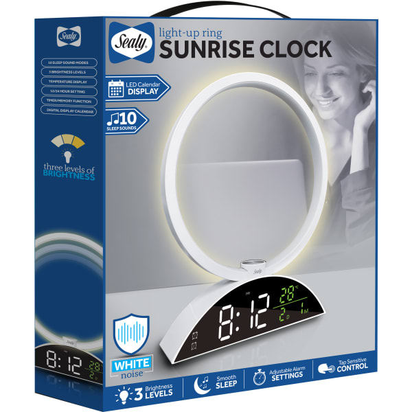 Sealy SL-HW-SN-111-BK Wake Up Light Calendar With Bluetooth Speaker, Black