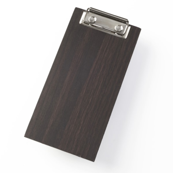 American Metalcraft Menu Holder Clipboard, 4in x 8in, Espresso