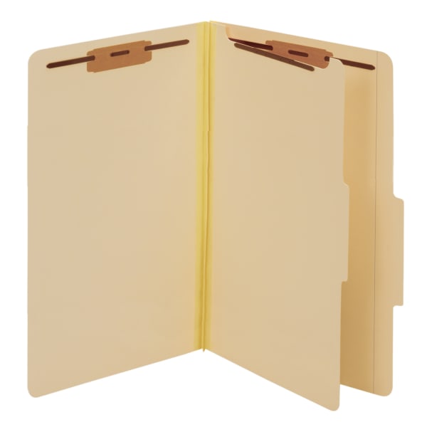 Pendaflex Manila Pressboard Classification Folders, 1/5 Tab Cut, Legal Size, Manila, Box Of 10