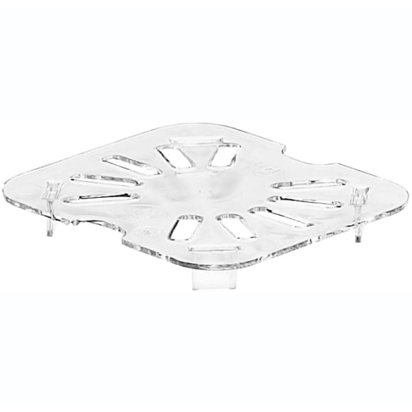 Cambro Camwear GN 1/6 Drain Shelves, 5/8inH x 4-13/16inW x 4-1/4inD, Clear, Pack Of 6 Shelves