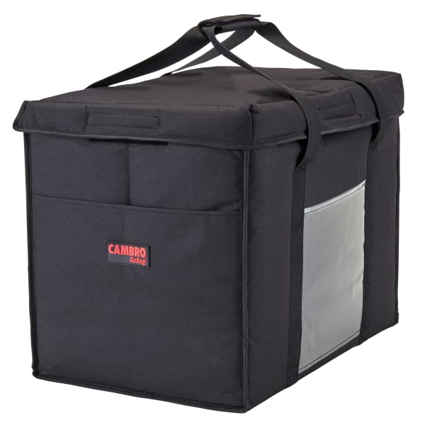 Cambro Delivery GoBags, 21in x 14in x 17in, Black, Set Of 4 GoBags
