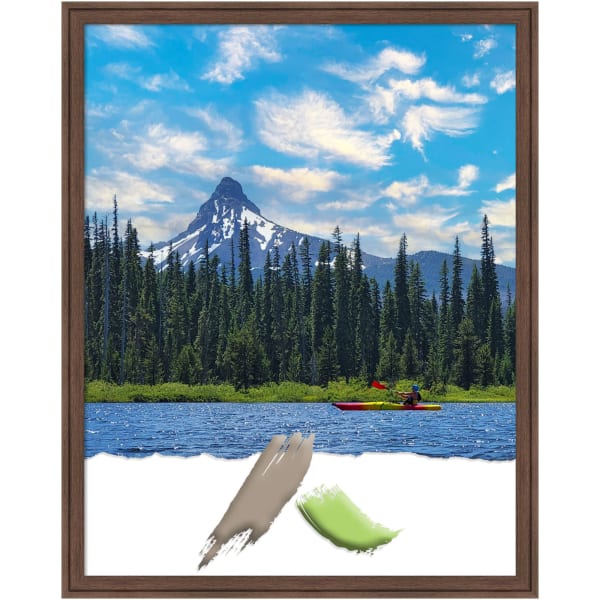 Amanti Art Florence Picture Frame, 24in x 30in, Opening Size 22in x 28in, Medium Brown