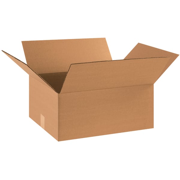 Partners Brand Corrugated Boxes, 18in x 14in x 8in, Kraft, Pack Of 20