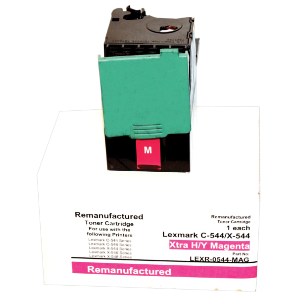 M&A Global Remanufactured Magenta Toner Cartridge Replacement For Lexmark C544X2MG, C544X2MG-CMA