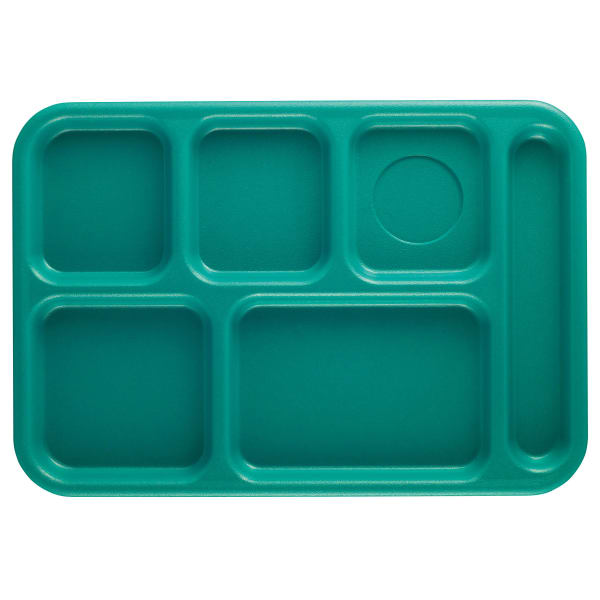 Cambro Co-Polymer Compartment Trays, Teal, Pack Of 24 Trays