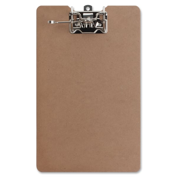 Business Source Lever Archboard - 2in Clip Capacity - 8 1/2in x 14in Sheet Size - Lever Arch - Hardboard - Brown - 1 Each