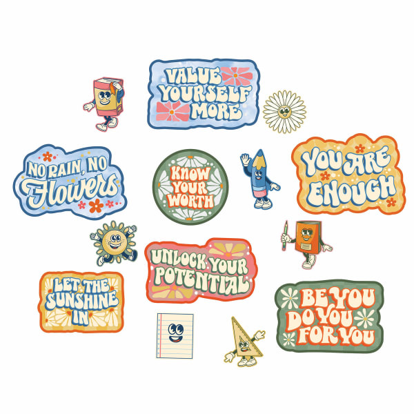 Eureka scool Era Gallery Wall Bulletin Board Set, 14 Pieces