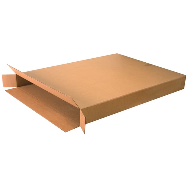 Partners Brand Heavy-Duty Side-Loading Boxes, 36in x 5in x 48in, Kraft, Pack Of 5