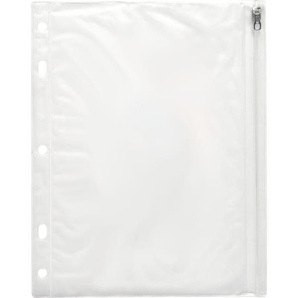 Sparco Vinyl Ring Binder Pocket, 8ft x 10in, Clear