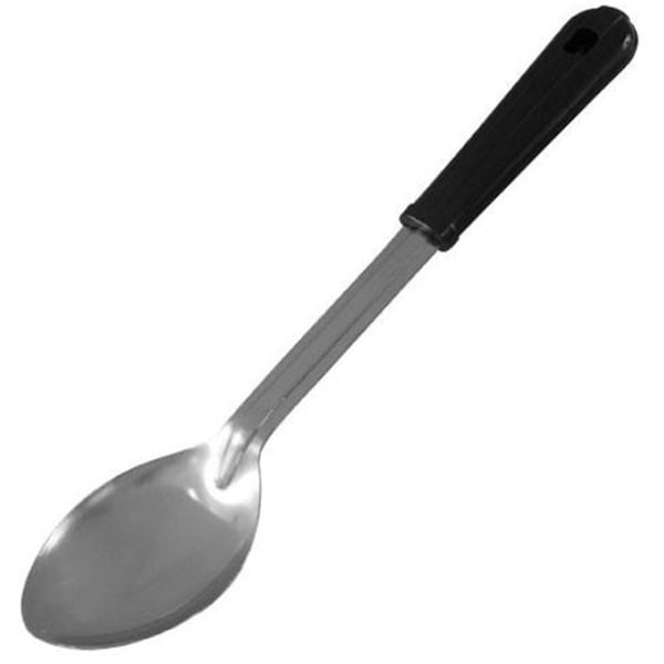 Vollrath Grip N Serv Solid Serving Spoon, 14in, Black