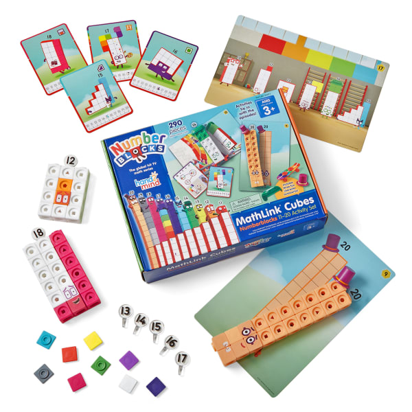 Hand2Mind Numberblocks Mathlink Cubes 11-20 Activity Set