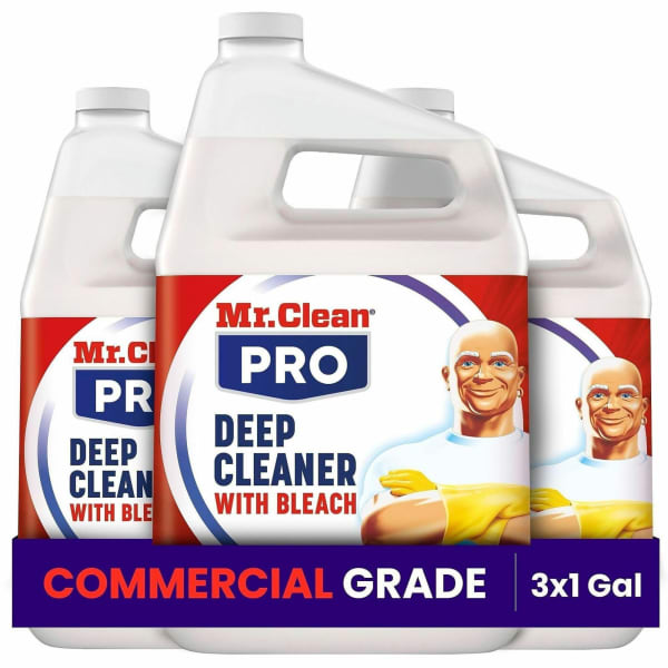 Mr. Clean PRO Deep Cleaner with Bleach, 128 Oz, Pack Of 3, 25676