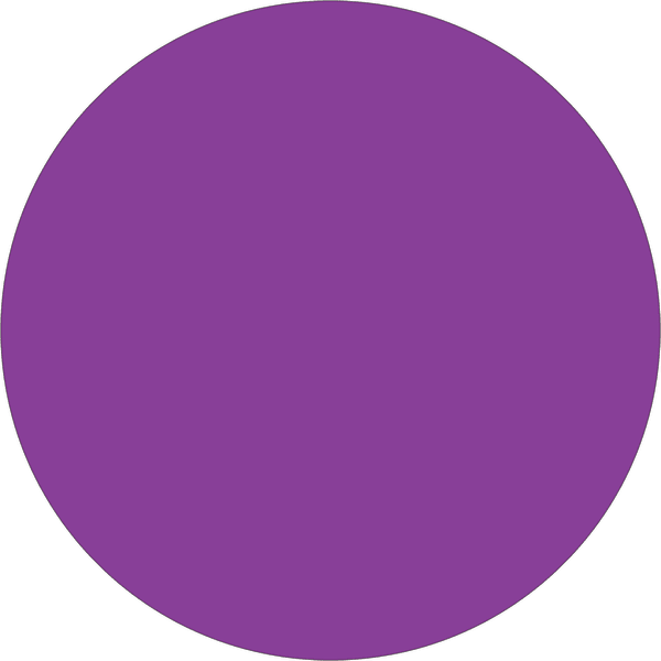 Tape Logic Inventory Circle Labels, DL613M, 2in, Purple, Pack Of 500