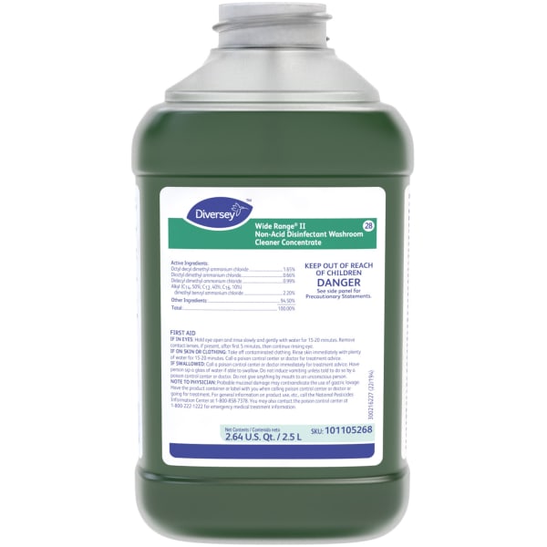 Diversey Wide Range II Cleaners, Floral, 2.5L, Pack Of 2 Cleaners