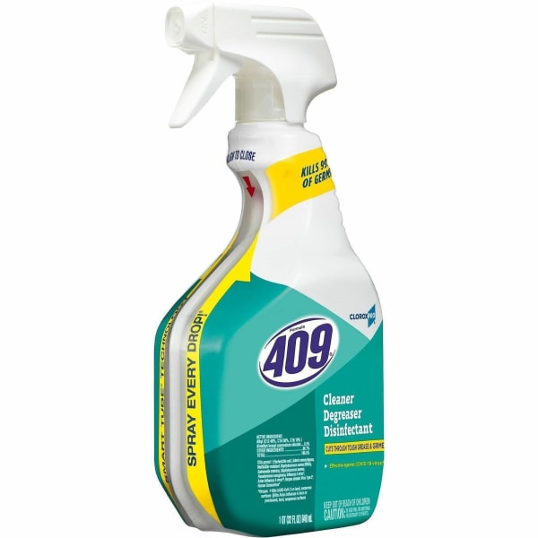 CloroxPro Formula 409 Cleaner Degreaser Disinfectant - 32 fl oz (1 quart) - Disinfectant - Clear - 216 / Bundle