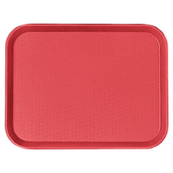 Cambro Fast Food Trays, 14in x 18in, Red, Pack Of 12 Trays