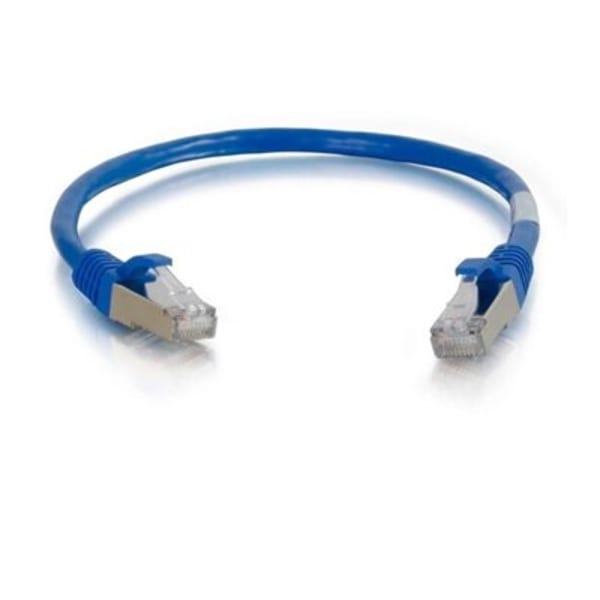 C2G-15ft Cat6a Snagless Shielded (STP) Network Patch Cable - Blue - Category 6a for Network Device - RJ-45 Male - RJ-45 Male - Shielded - 10GBase-T - 15ft - Blue