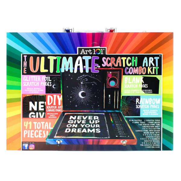 Art 101 Ultimate Scratch 41-Piece Art Combo Kit
