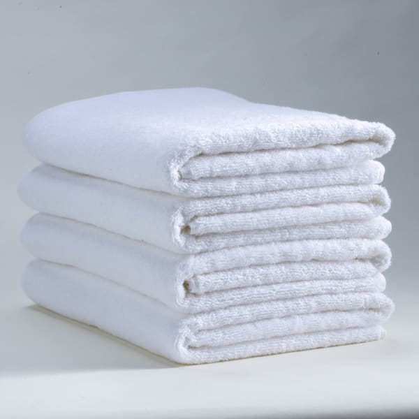 23 Threads Series A202 Cam Border Hand Towels, 16in x 27in, White, Total Qty 60