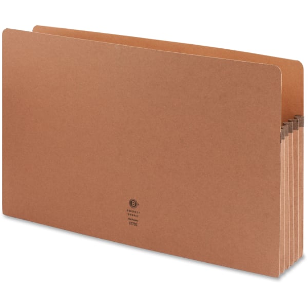Business Source Redrope Legal Expanding File Pockets, 5 1/4in Expansion, Legal Size, 8 1/2in x 14in, Redrope, Box Of 10 File Pockets