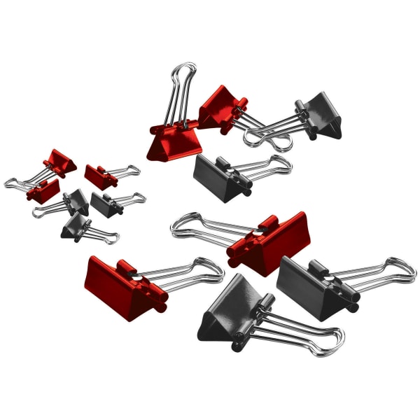 Office Depot Brand Binder Clips, Mini, 9/16in Wide, 1/4in Capacity, Assorted Colors, Pack Of 60