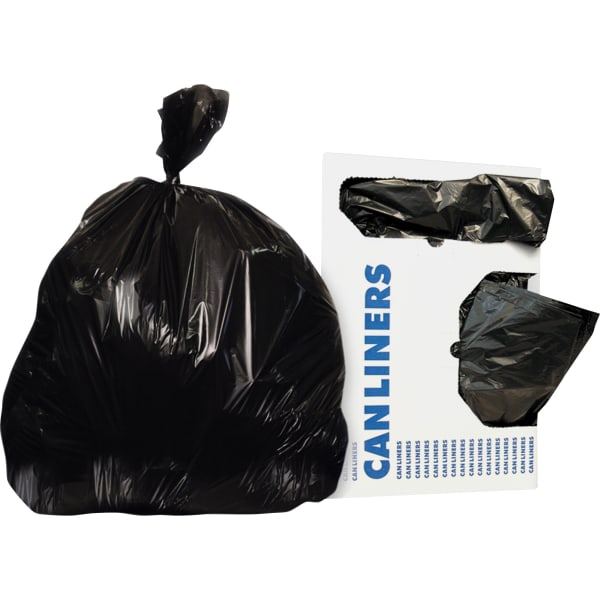 Heritage Bag Linear Low-Density 0.35-mil Can Liners, 24in x 32in, Black, 500 Bags Per Case