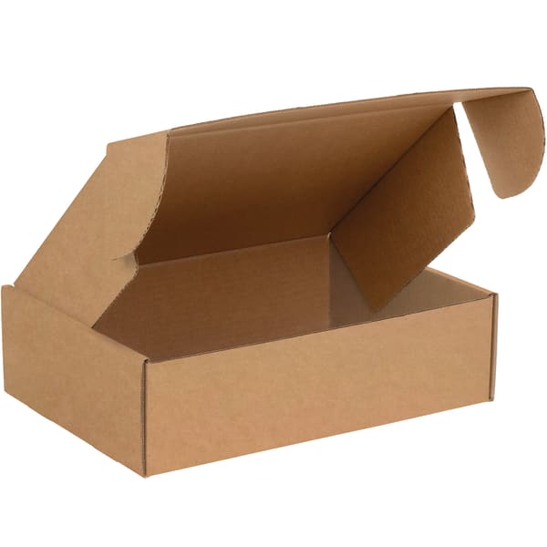 Partners Brand Deluxe Literature Mailers, 12in x 10in x 6in, Kraft, Pack Of 50