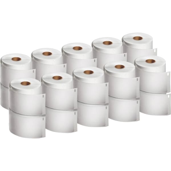 Dymo LabelWriter XL Shipping Labels, 4in x 6in, Rectangle, White, 220 Labels Per Roll, Pack Of 20 Rolls