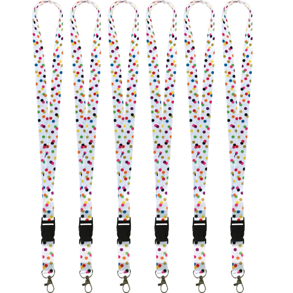 Teacher Created Resources Lanyard, Confetti, Pack Of 6