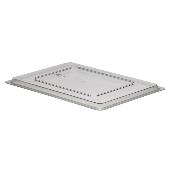 Cambro Camwear Food Box Flat Covers, 18in x 26in, Clear, Set Of 6 Covers