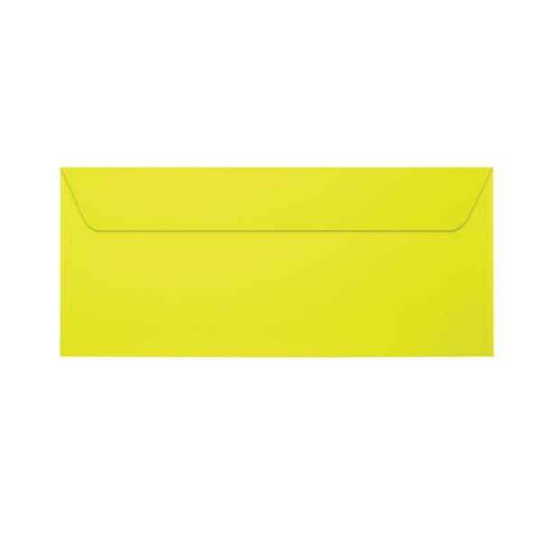 LUX #10 Envelopes, Full-Face Window, Gummed Seal, Citrus, Pack Of 50