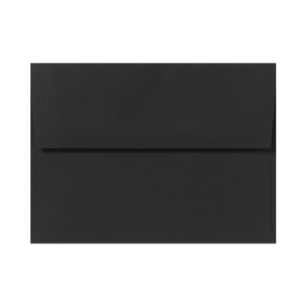 LUX Invitation Envelopes, A7, Peel & Stick Closure, Midnight Black, Pack Of 500