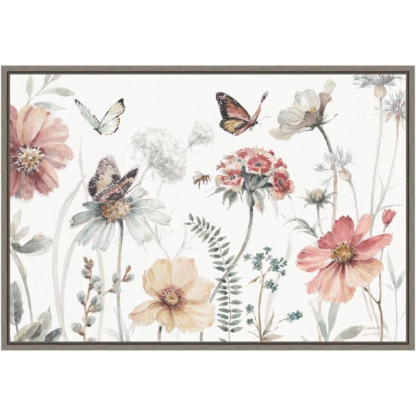 Amanti Art A Country Weekend I by Lisa Audit Framed Canvas Wall Art Print, 16inH x 23inW, Graywash