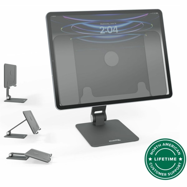 Plugable Magnetic Tablet Holder for MagSafe iPad Pro 12.9 Stand Portable - Foldable 360 deg. Rotating Stand (AMS-STAND13)