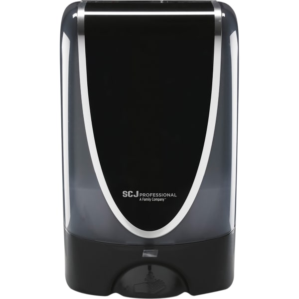 SC Johnson TouchFREE Ultra Dispenser - Automatic - 1.27 quart Capacity - Support 4 x D Battery - Compact, Touch-free, Locking Mechanism, Wear Resistant, Tear Resistant, Wall Mountable - Black - 1 Each