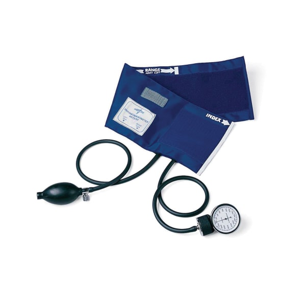 Medline PVC Handheld Aneroid, Large Adult, Black