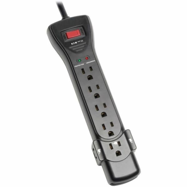 Eaton Tripp Lite Series Surge Protector Power Strip 120V 7 Outlet 7ft Cord 2160 Joules Black - Surge protector - SUPER7B