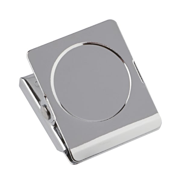 Office Depot Brand Magnetic Clips, Silver, Pack Of 2