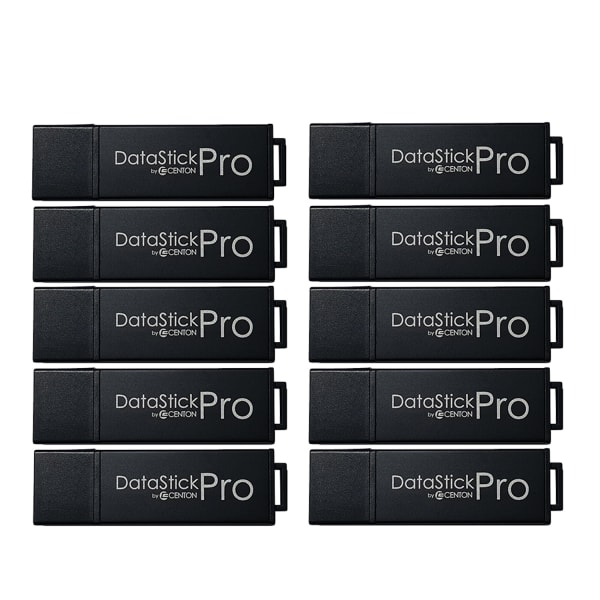 Centon MP Pro USB 3.0 Flash Drive, 32GB, Black, Pack Of 10