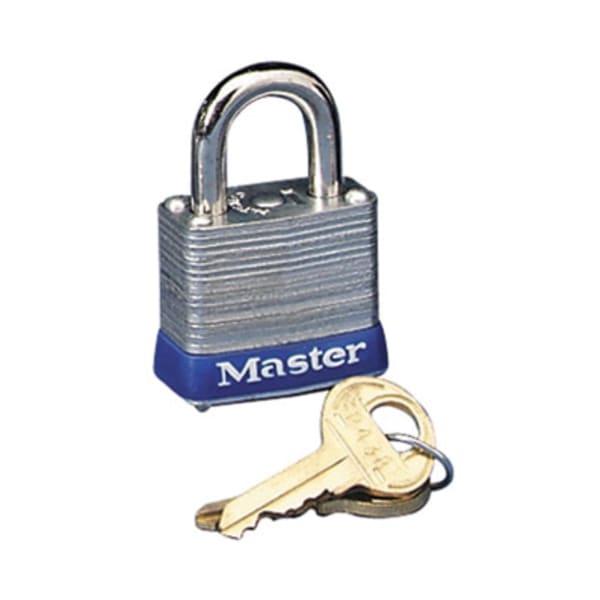 Master Lock High Security Padlock - Keyed Different - 0.18in Shackle Diameter - Cut Resistant, Rust Resistant - Steel - Silver - 1 Each