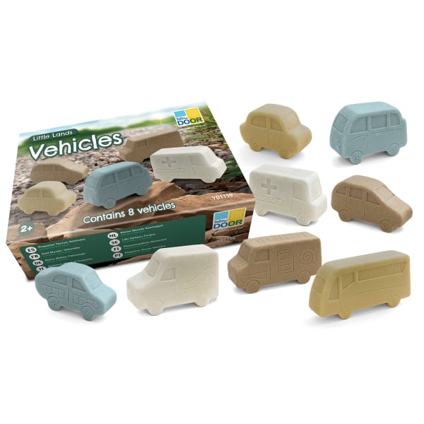 Yellow Door Little Lands Stones, Vehicles, Set Of 8 Stones