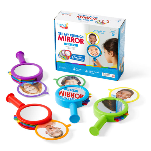 Hand2Mind See My Feelings Mirror, Set Of 4