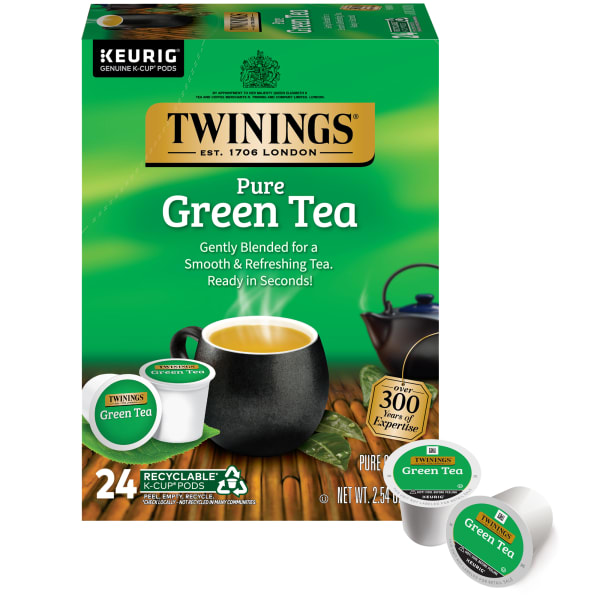 Twinings Green Tea, Keurig K-Cup Pods, 24/Box