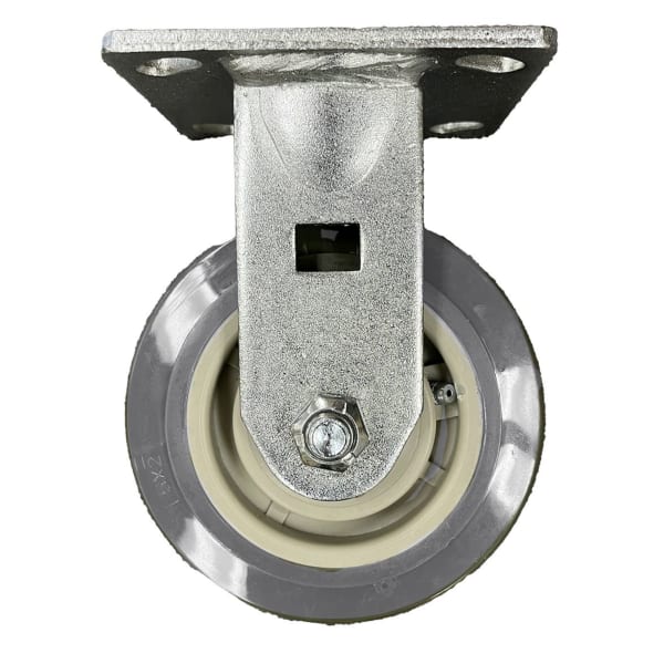 CSL Poly Casters, Swivel, 5in, Gray, Set Of 2 Casters